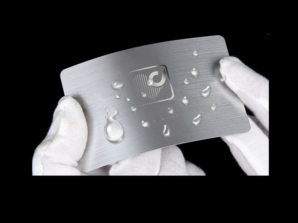 PVC塑料拉丝银NFC 213智能电子商务名片