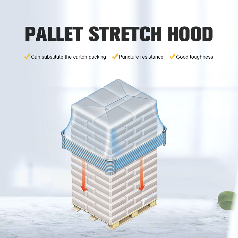 Пластиковая эластичная пленка для упаковки в пластиковый рулон для упаковки на поддонах