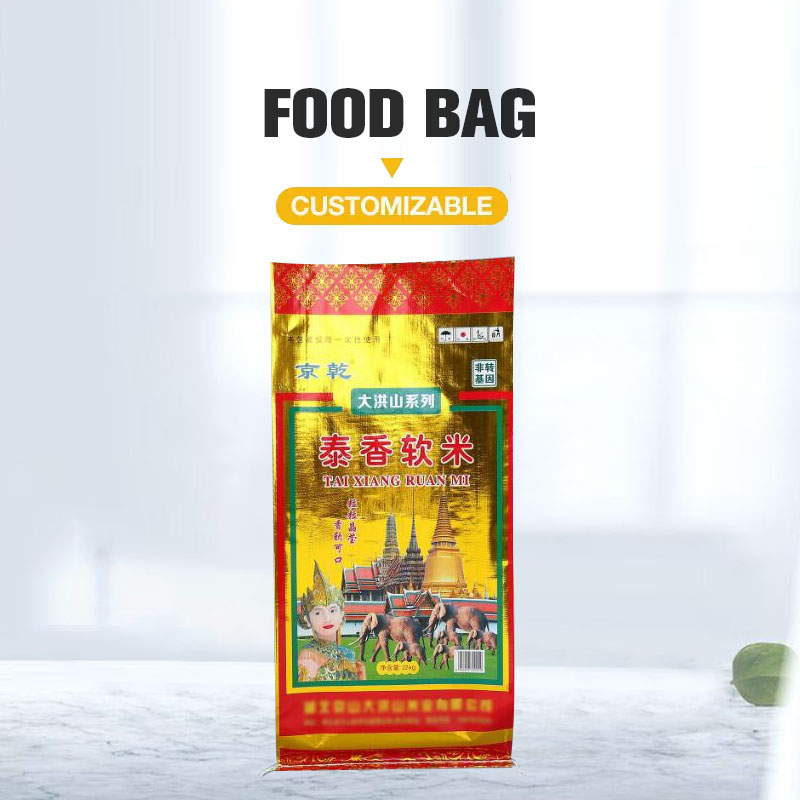 БОПП Красочные тканые мешки для риса, пшеницы, кукурузы