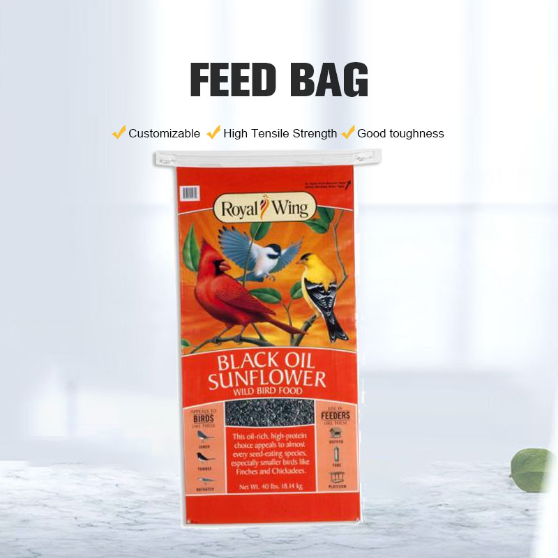 Китайский красочный тканый мешок для корма для животных Bopp 