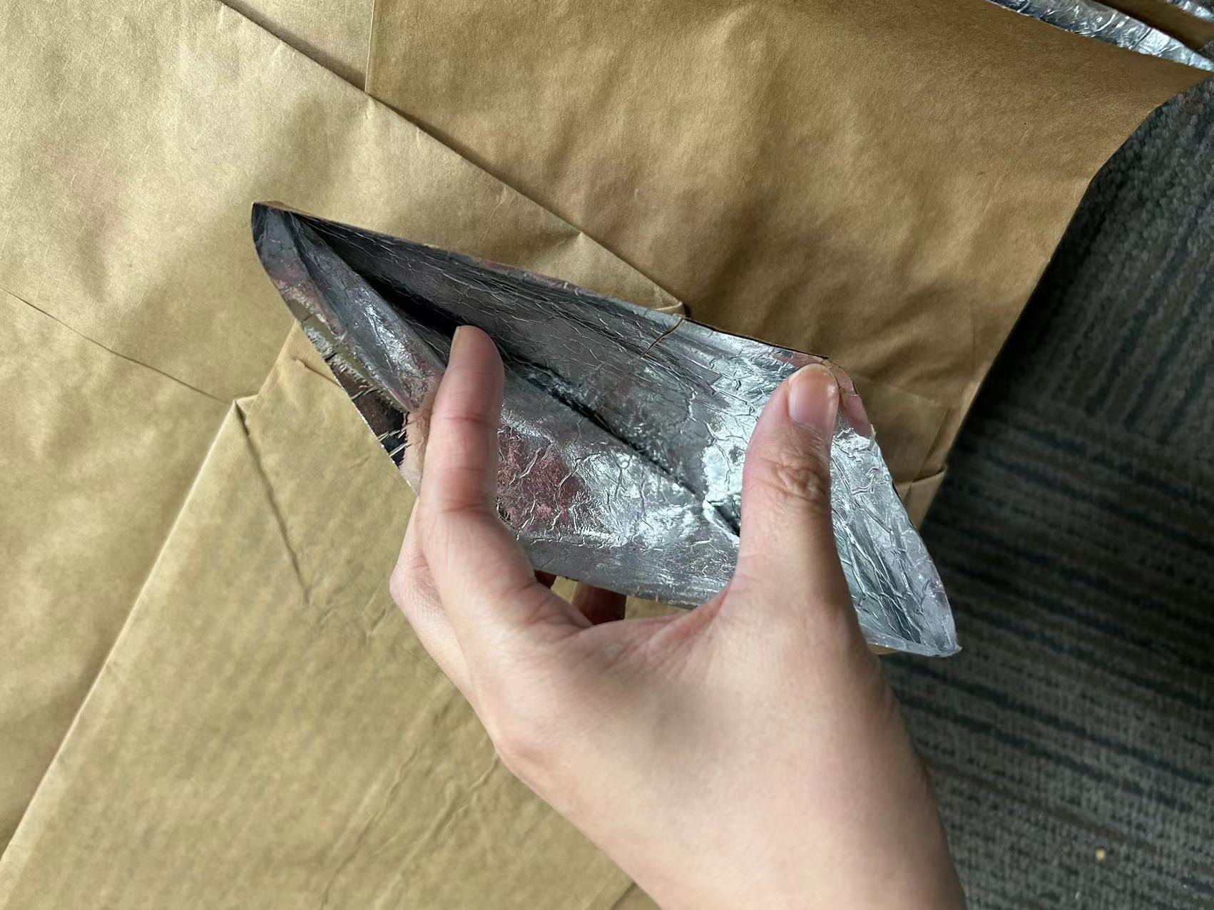  Клапанный мешок из крафт-бумаги с внутренним алюминием для упаковки чая