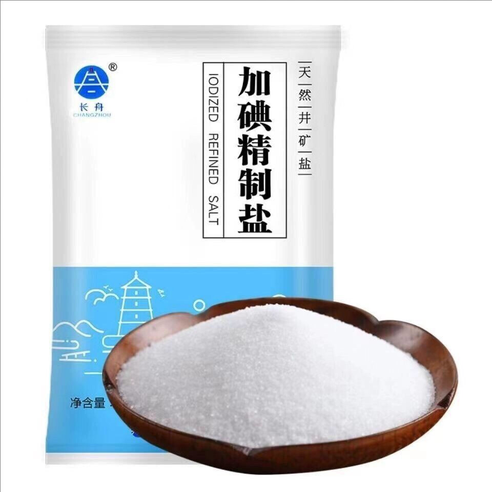 长舟加碘精制盐500g