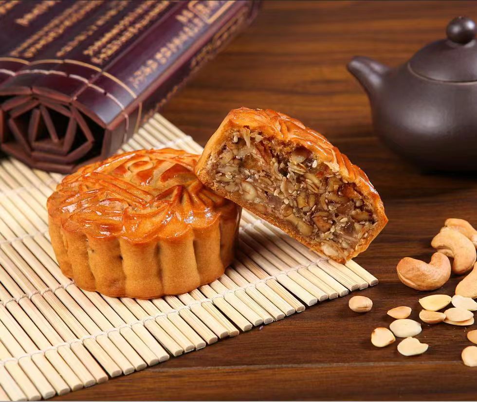 文华上品叉烧五仁月饼640g