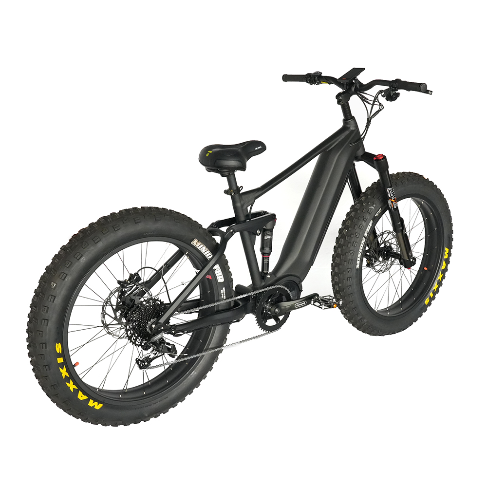 48V 1000W Full Suspension Electric Bike with Bafang M620 Motor for Adults