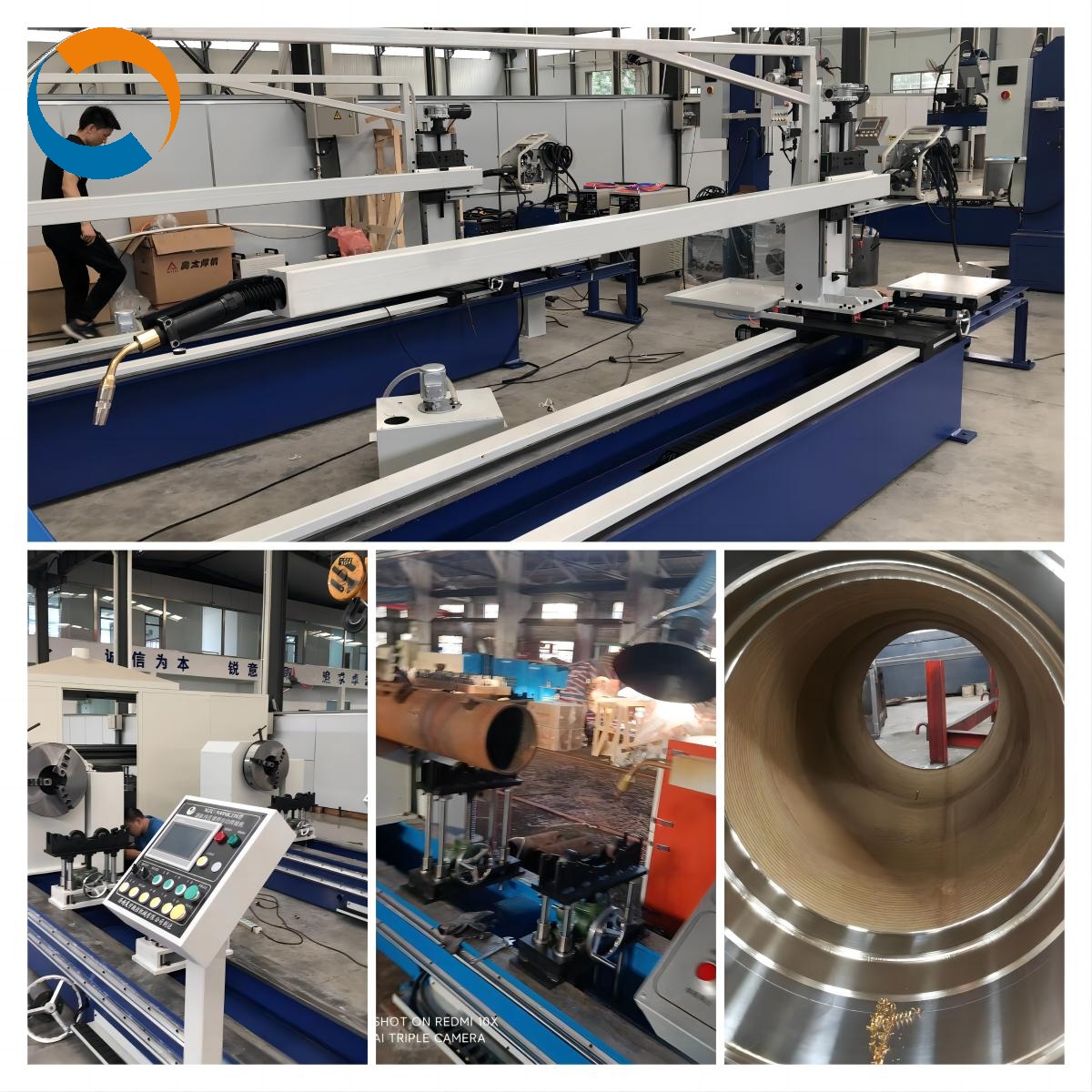 Сварка поверхности внутренней стенки цилиндра