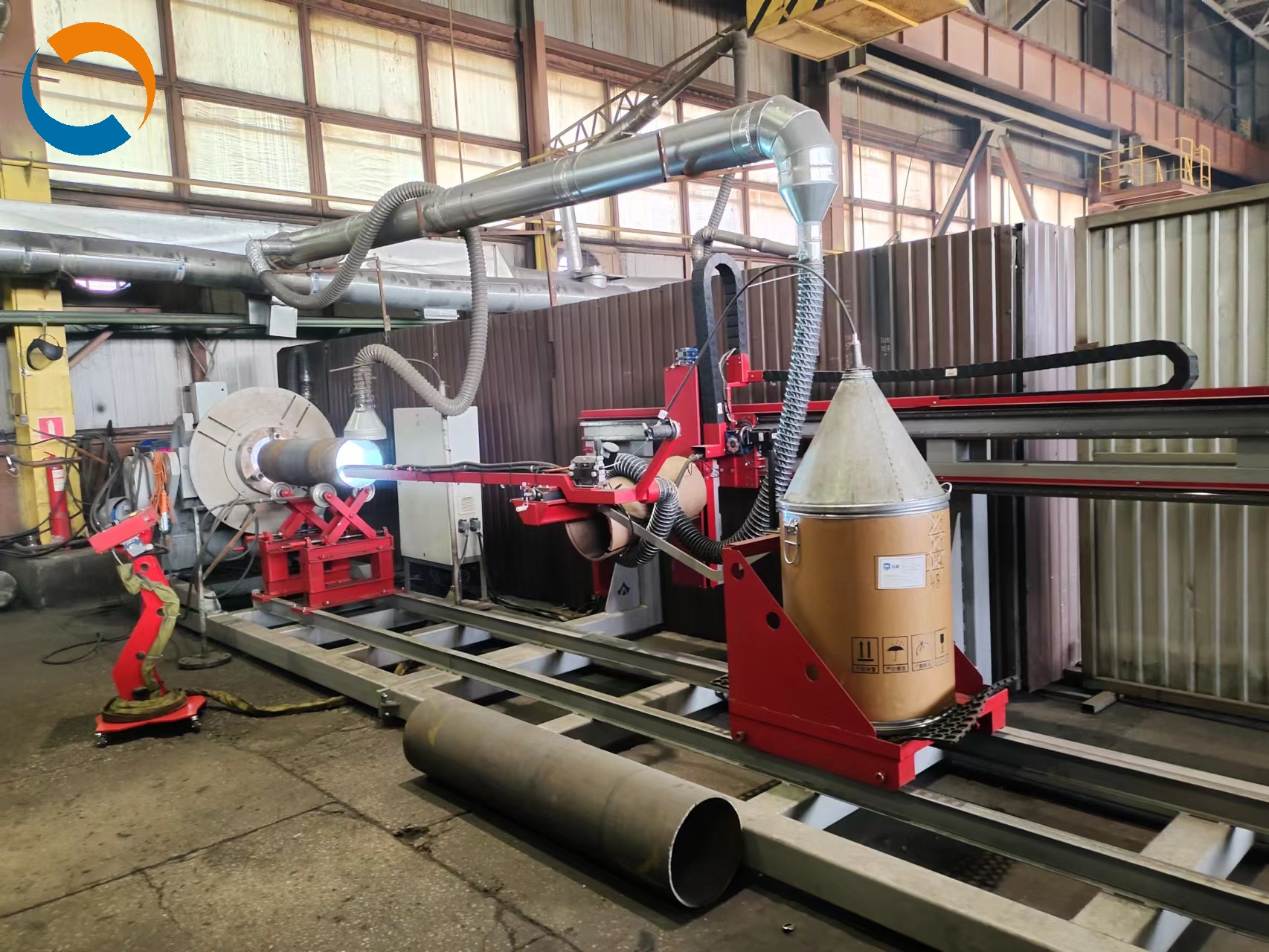 Сварка поверхности внутренней стенки цилиндра