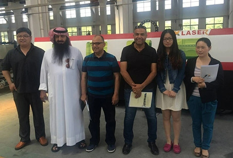 One customer from Middle-East needed the laser machine