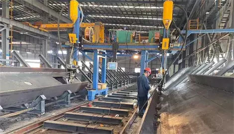 Cantilever Type H Beam Welding Machine 