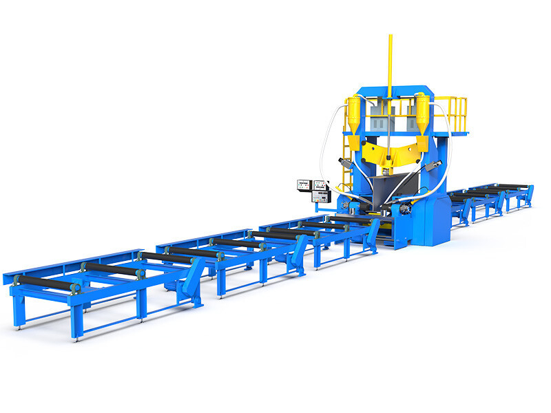 H Beam Assembly Welding Straightening 3 in 1 Machine