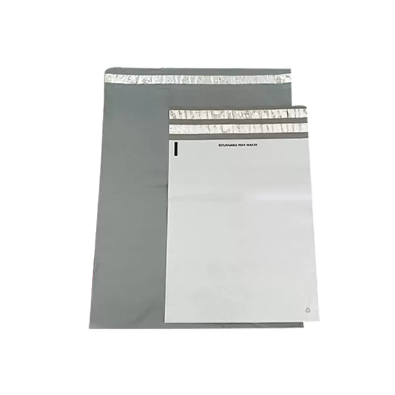 grey PE courier bag