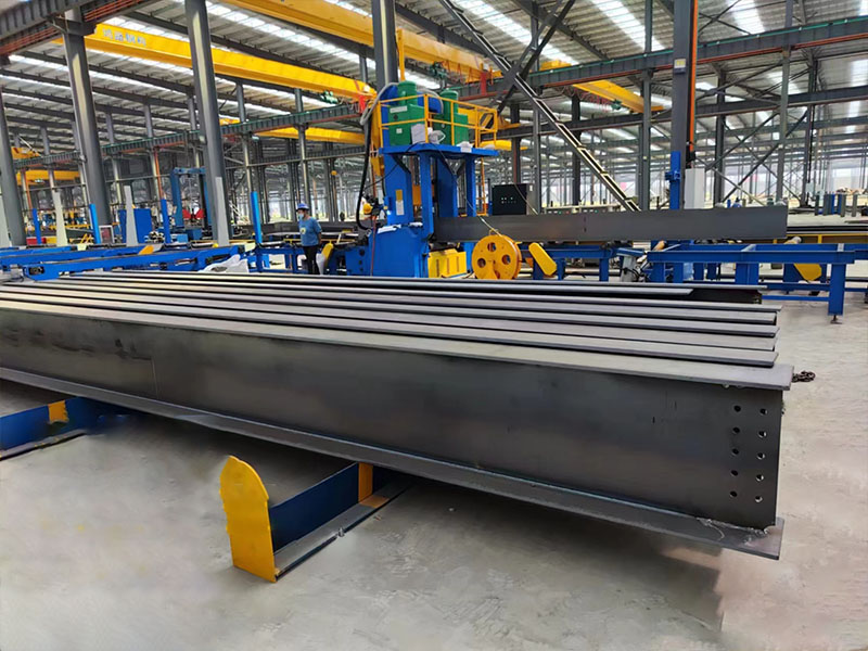 Montaje de vigas en H Soldadura Enderezado Máquina 3 en 1