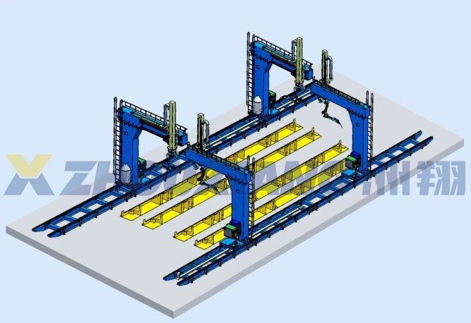 Las tres líneas de producción de soldadura inteligente de Zhouxiang potencian plenamente la construcción naval inteligente.