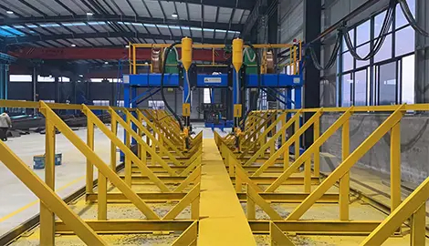 Máquina de soldadura de vigas H 