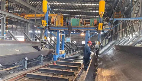 Máquina de soldadura de vigas en voladizo tipo H