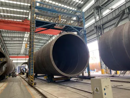 Línea de producción de torres eólicas 