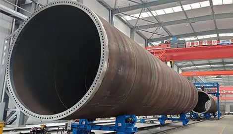 Línea de producción de torres eólicas 