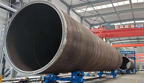 Línea de producción de torres eólicas 