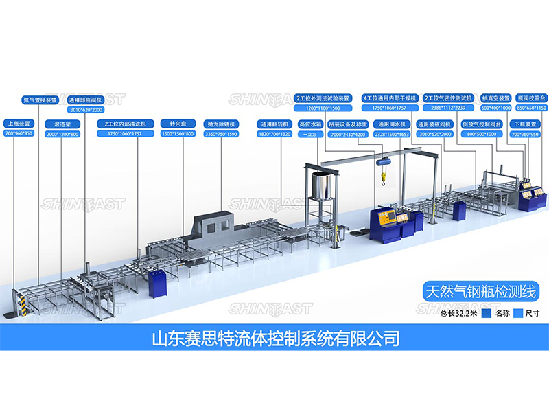 Equipo de prueba de cilindros de gas natural