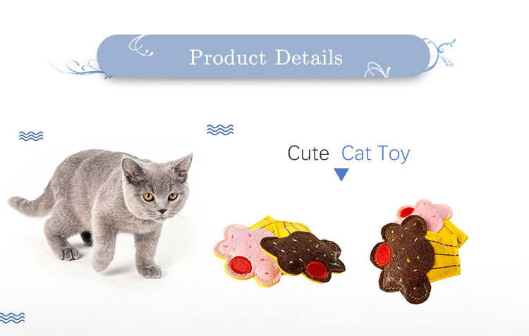 Custom Interactive Cute Realistic Catnip Paw Shape Polyester Cat Toys