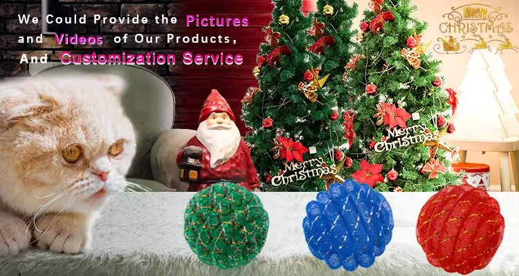 Cute Durable Chaser Scratching Fluffy Foam Balls Set 100% Polyester Red Ball Pet Cat Toys