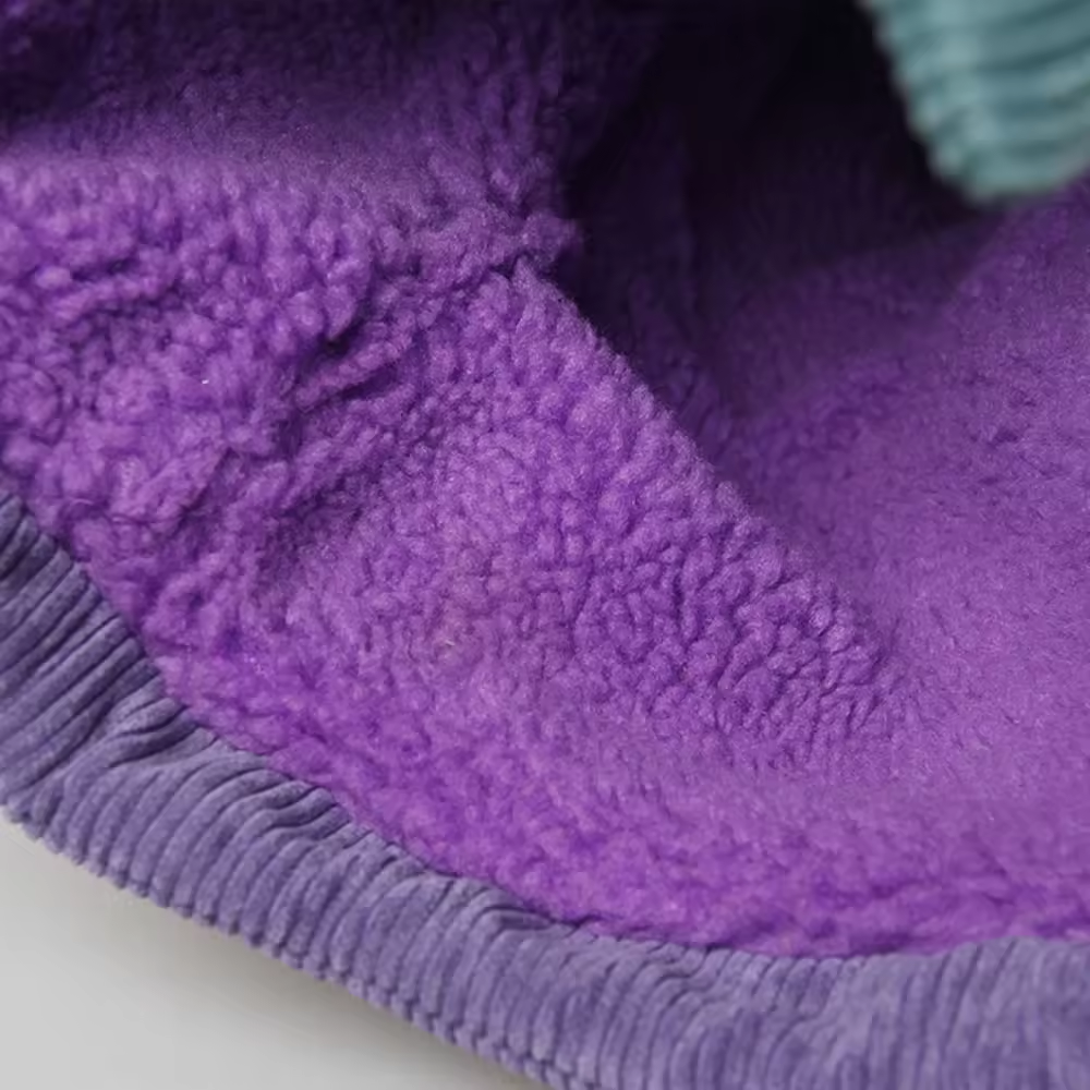Interactive Educational Foldable Corduroy Cat Tunnel Toy With Vegetable Shape