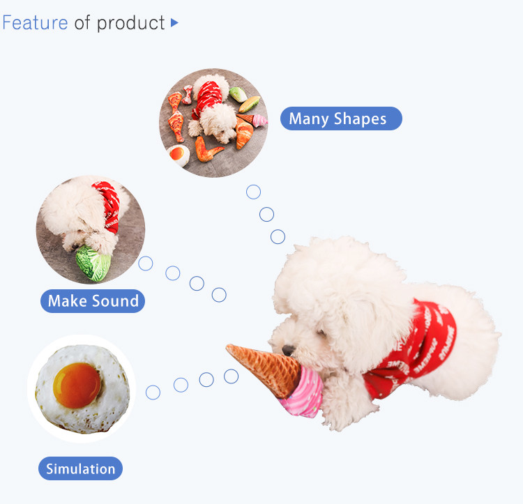 Big Size Interactive Simulation Puppy Squeaky Pet Chewy Dog Cat Toys
