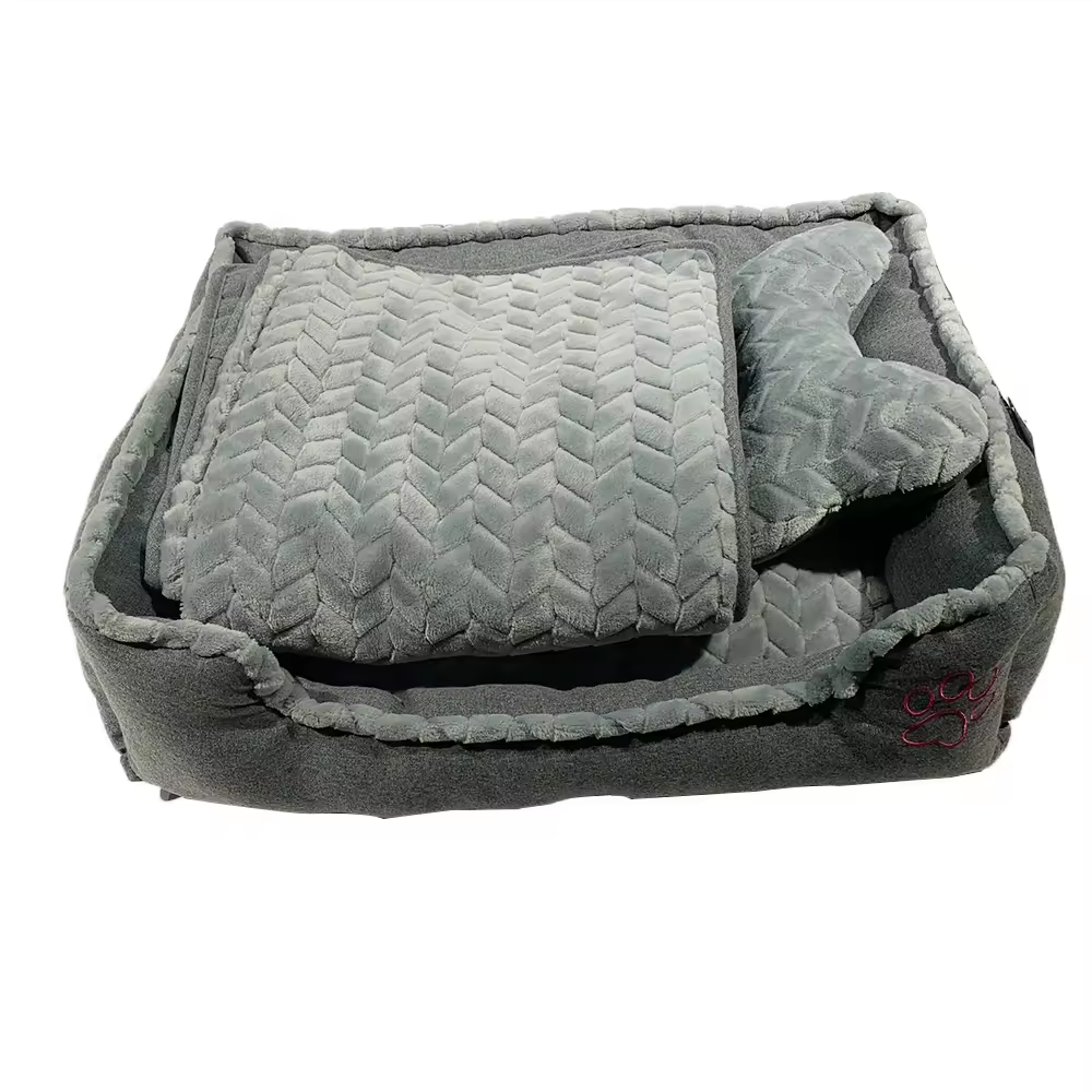 Hot Sell Cute Cooling Plush Comfy Calming Sofa Warm Big Dog Beds With Creative