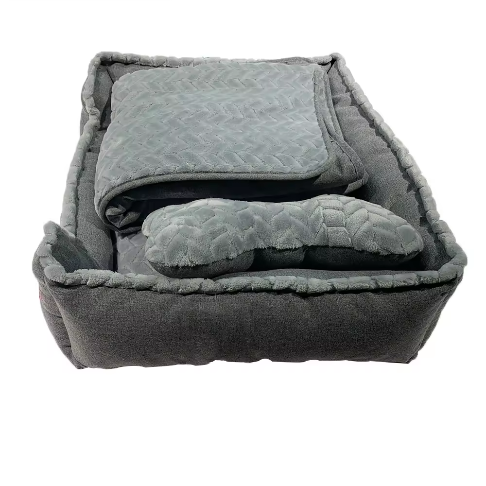 Hot Sell Cute Cooling Plush Comfy Calming Sofa Warm Big Dog Beds With Creative