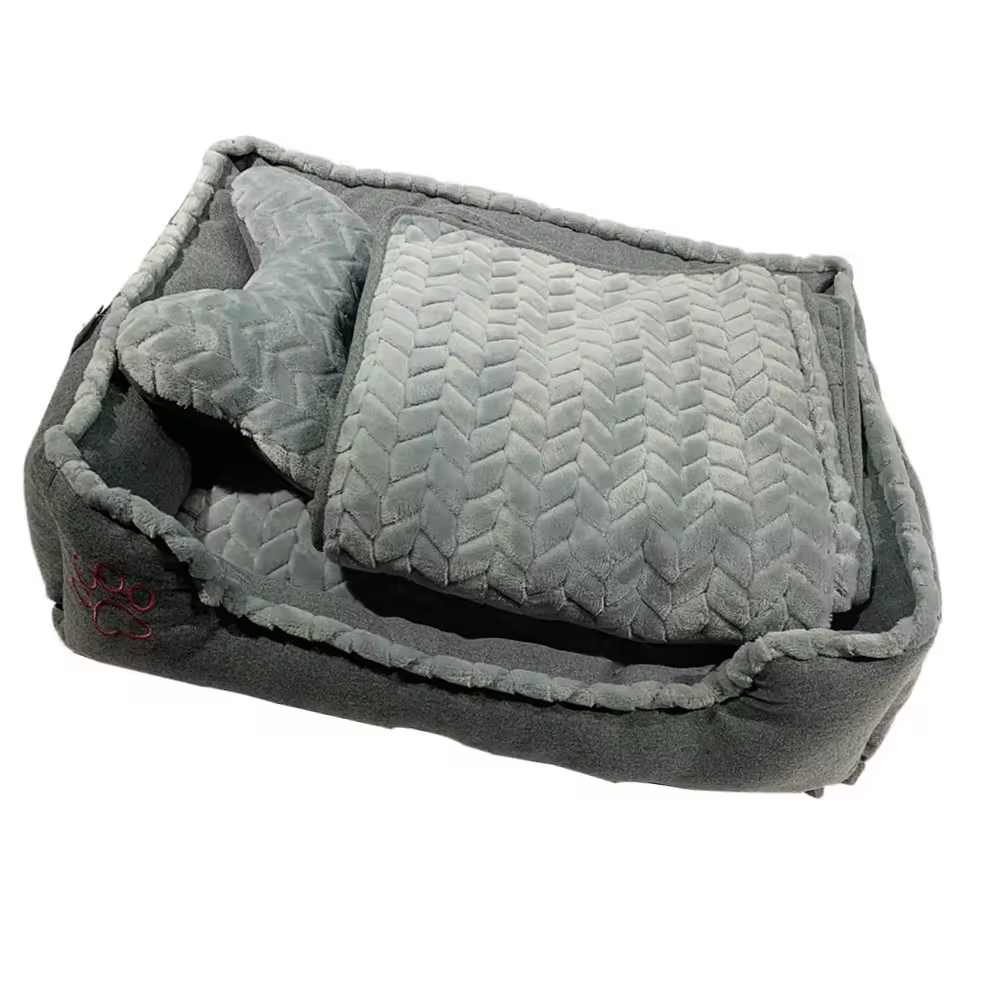 Hot Sell Cute Cooling Plush Comfy Calming Sofa Warm Big Dog Beds With Creative