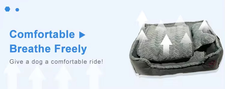 Hot Sell Cute Cooling Plush Comfy Calming Sofa Warm Big Dog Beds With Creative