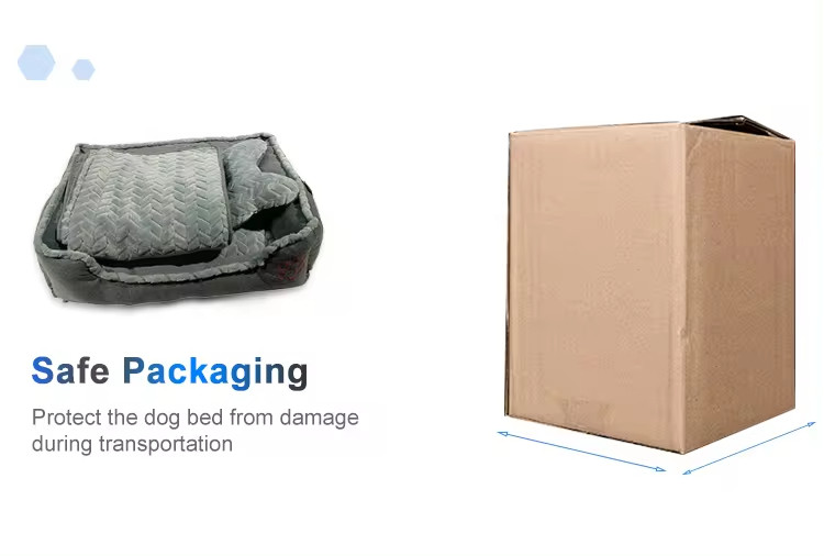 Hot Sell Cute Cooling Plush Comfy Calming Sofa Warm Big Dog Beds With Creative