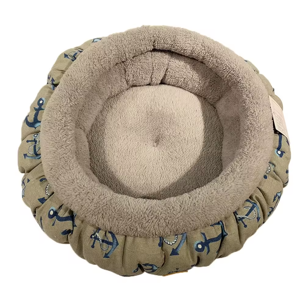 Fluffy Round Donut Sleeping Sofa Memory Foam Pet Cat Dog Bed