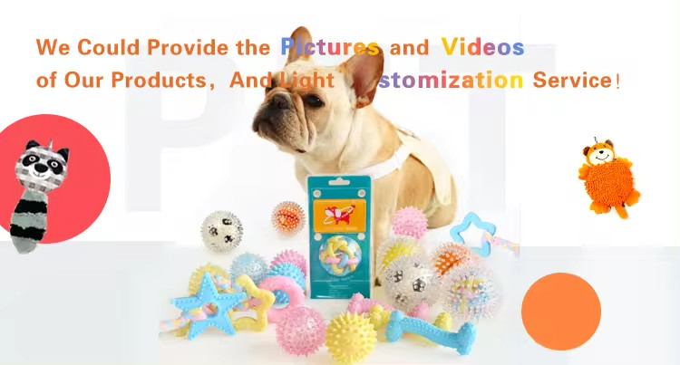 Wholesale Interactive Pink Rubber Tooth Cleaning Dog Chew Ball Pet Toys