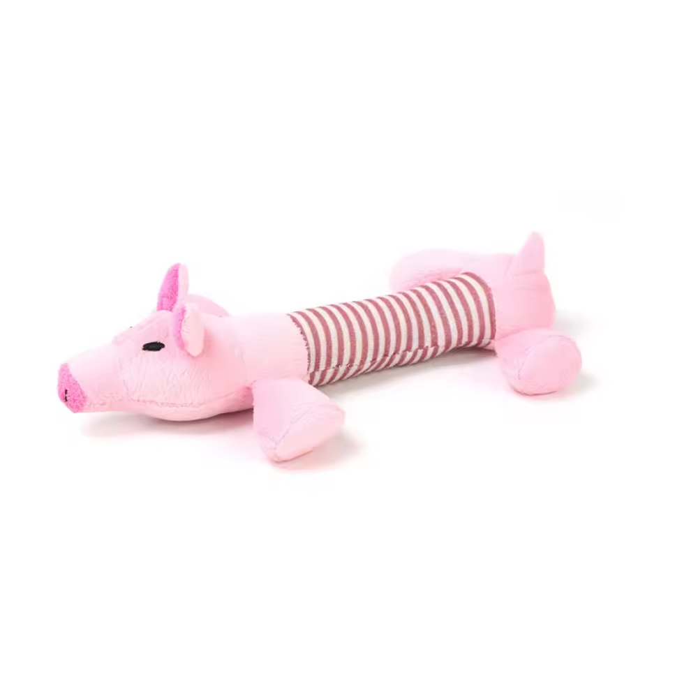 Durable Cute Animal Plush Stuffed Chewy Squeaky Interactive Pet Dog Toy