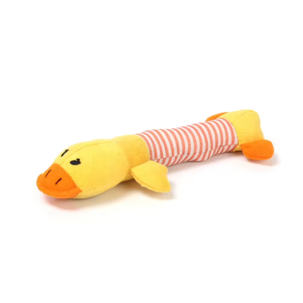 Durable Cute Animal Plush Stuffed Chewy Squeaky Interactive Pet Dog Toy
