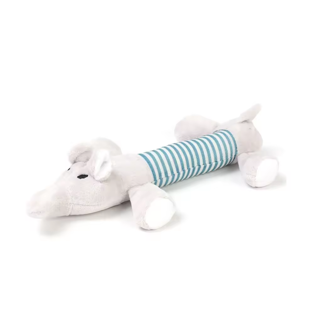 Durable Cute Animal Plush Stuffed Chewy Squeaky Interactive Pet Dog Toy