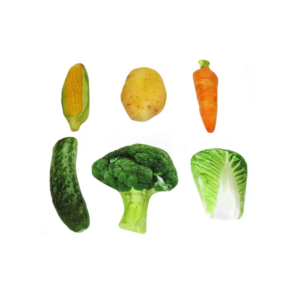 RTS Big Size Interactive Simulation Vegetable Plush Squeaky Chewy Dog Cat Pet Toys