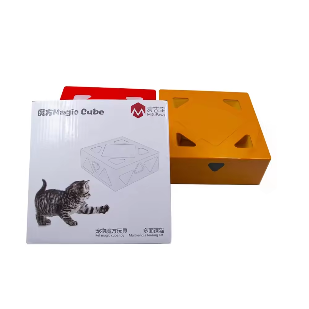 Automatic Hide N Seek Plastic Interactive Electronic Teaser Feather Cat Toys