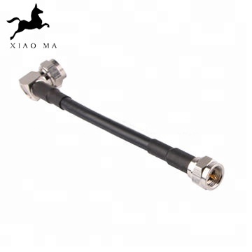 Mini F Straight Male to F Right Angle Plug Connector RG58 RF Pigtails XMR-SPTX82