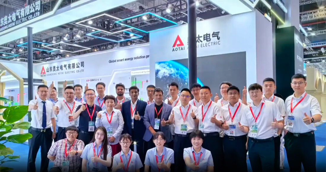 Almacenamiento fotovoltaico ecológico: una nueva vida inteligente: Aotai se presentó en un evento fotovoltaico