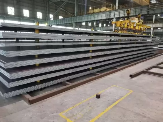 Placa de acero para maquinaria de construcción naval y construcción