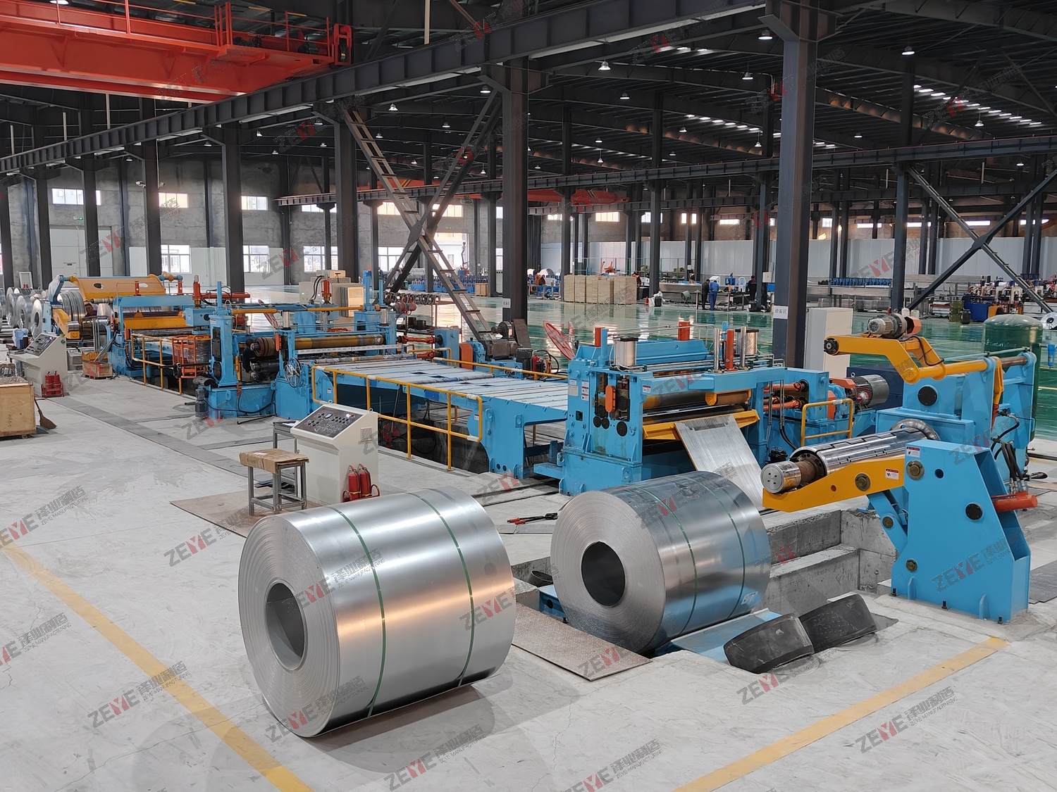 Línea de corte doble de metal de 0.5-3mm x 1650mm