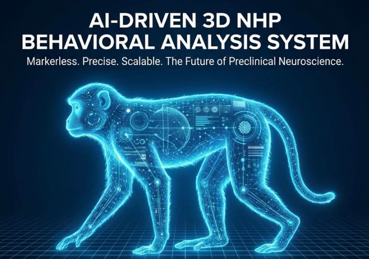AI驱动的无标记NHP三维行为分析系统 | 浦灵生物 (Prisys Biotech)