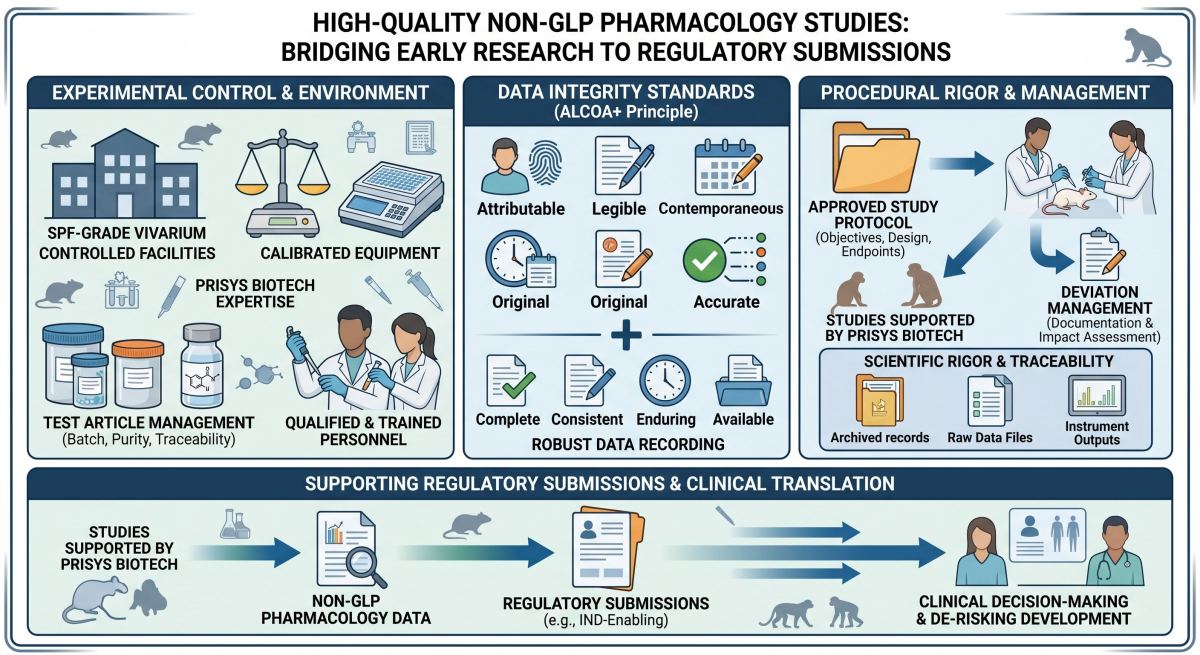 Non-GLP Pharmacology Studies for Regulatory Submission Data Integrity & Laboratory Requirements