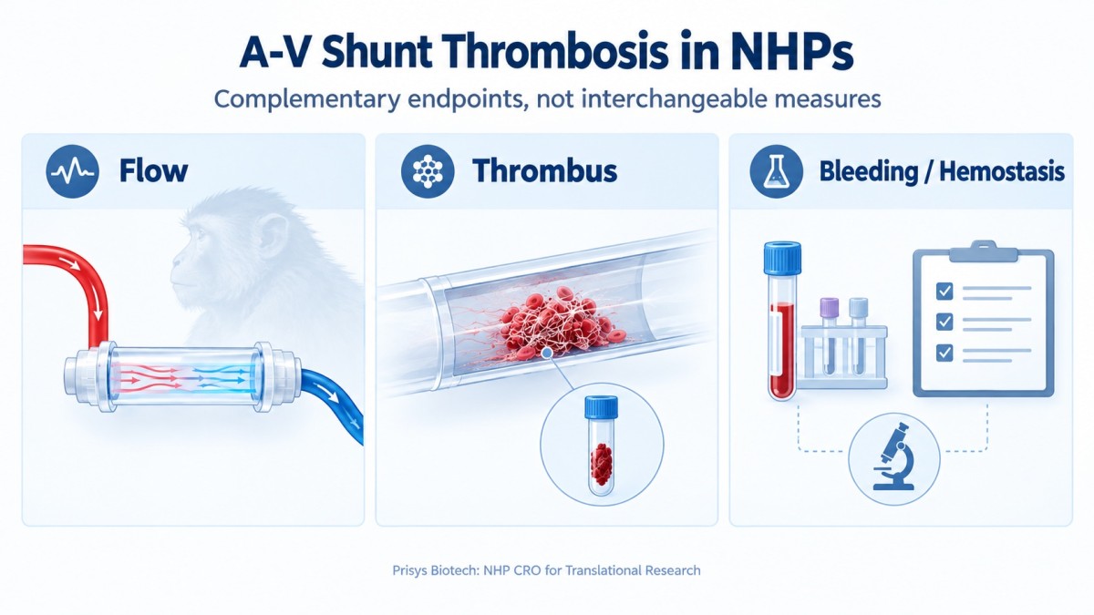 NHP AV shunt thrombosis endpoints NHP AV shunt thrombosis endpoints