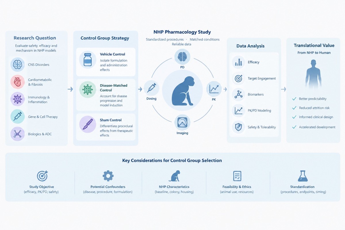 NHP Pharmacology Study Workflow NHP Pharmacology Study Workflow
