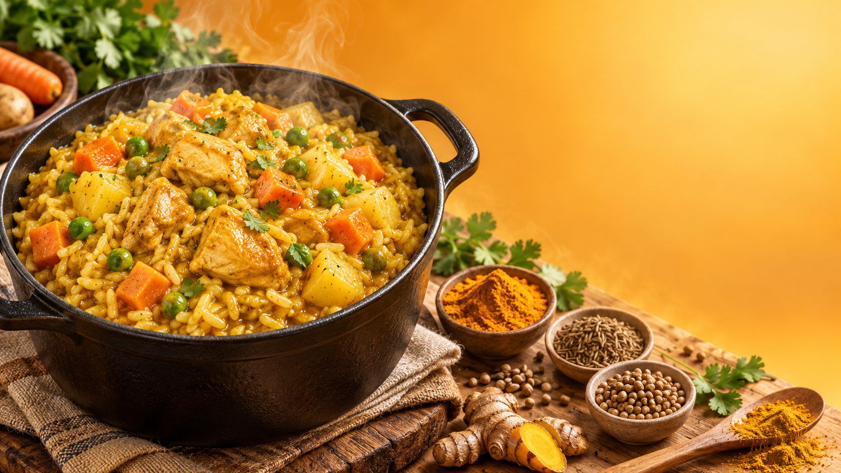 How curry powder for rice changes flavor in one-pot meal products