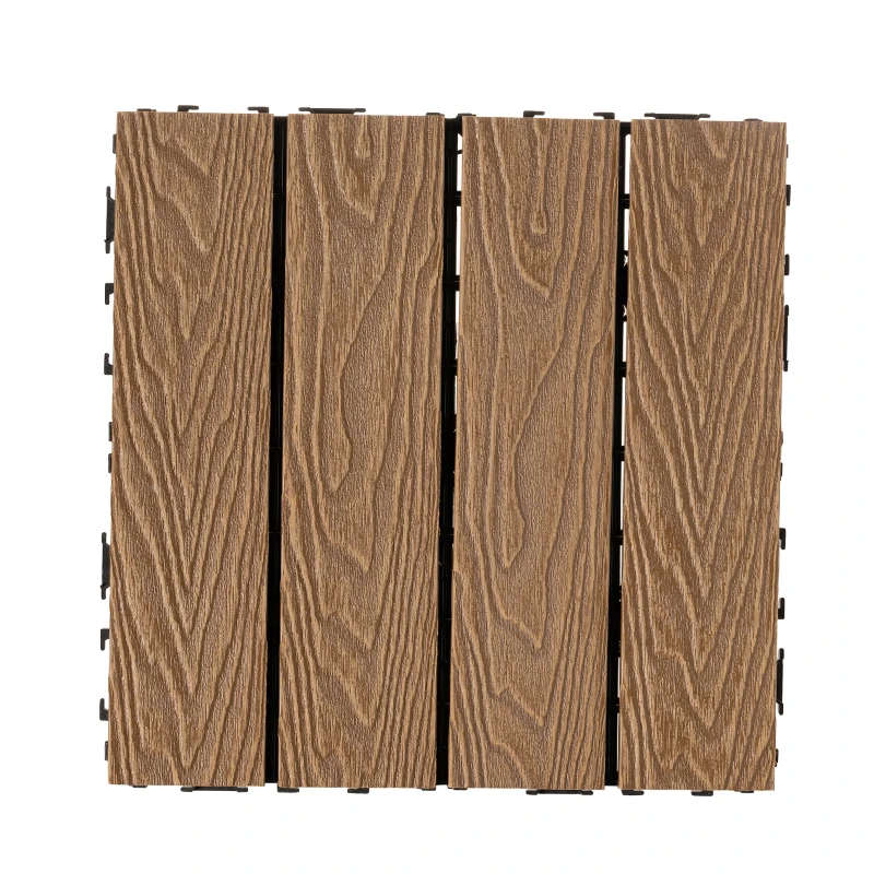 WPC outdoor flooring-Teak Yellow
