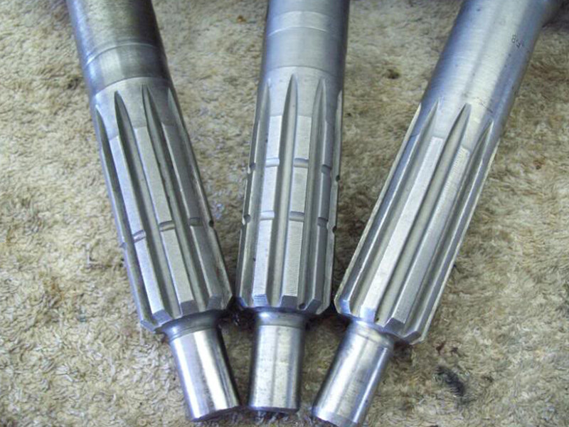 Eje estriado de gran tamaño de fábrica