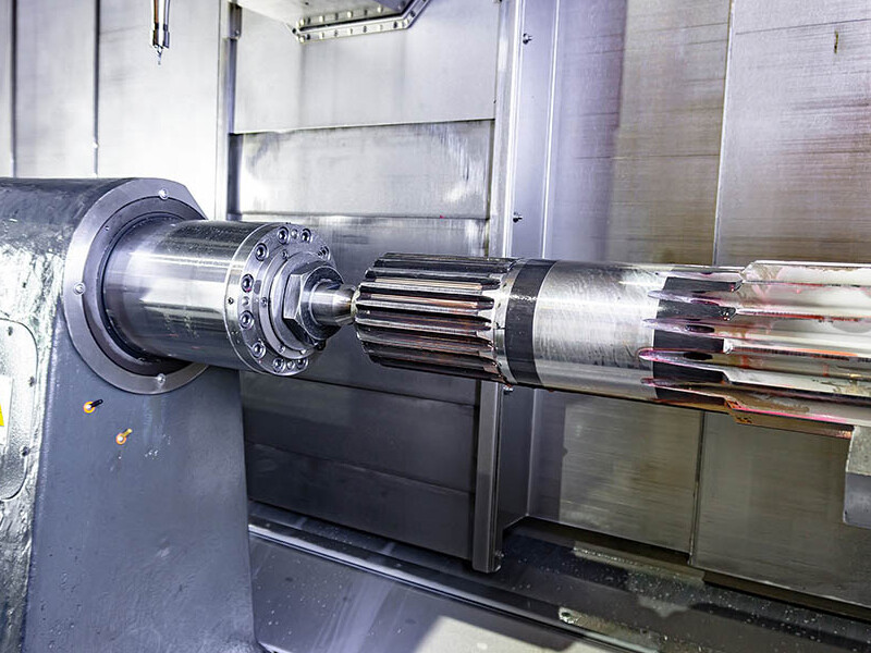 Eje de engranaje forjado de acero de gran tamaño personalizado